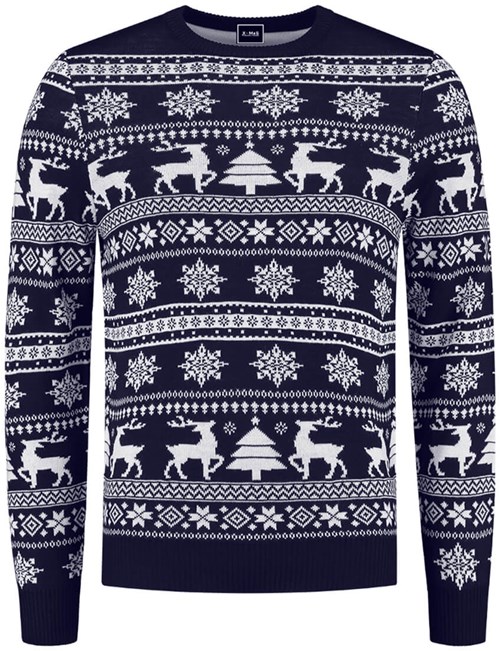 Kersttrui Klassiek Donker Blauw