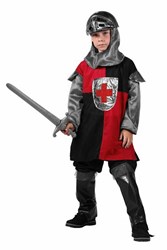Kinder Ridderkostuum Rood-Zwart 4 dlg.