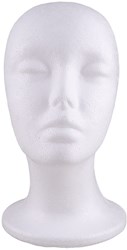 Pruikenhouder Tempex Styropor Wit